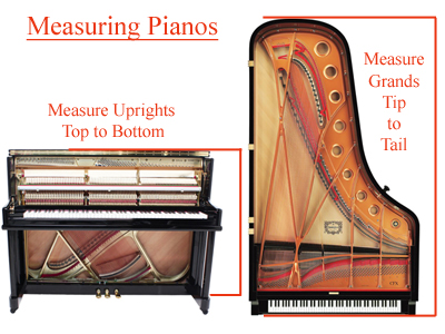 Measuring Grand and Upright Pianos