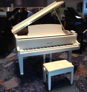Baldwin White Grand Piano