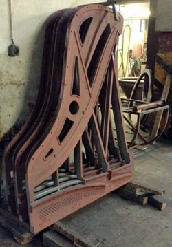 Petrof grand piano cast iron plate