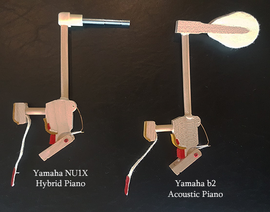 Yamaha NU1X vs B2 Piano Action